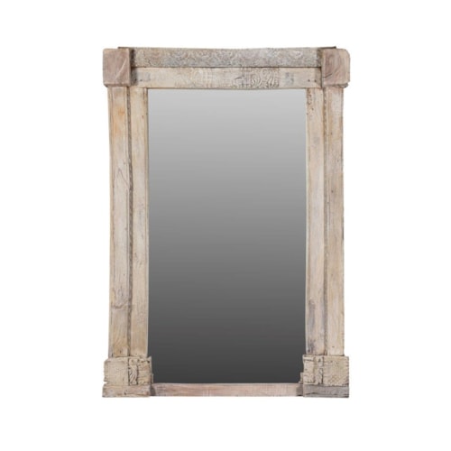Alta Floor Mirror Antique White