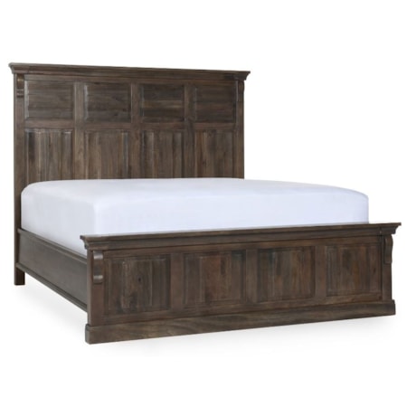 Wood Queen Bed Cocoa Brown