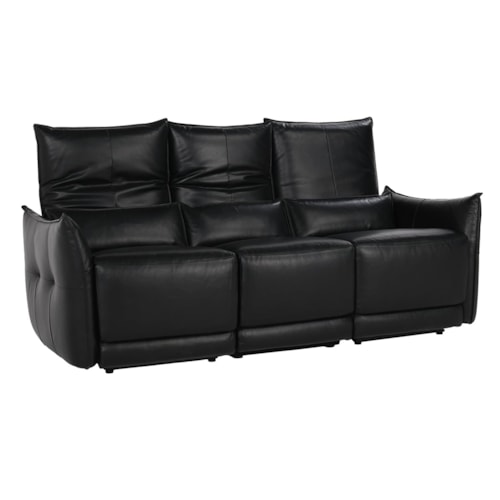 Casual Power Reclining Sofa with Adjustable Headrest