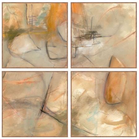 Ochre I Painting 48x48 Set of 4