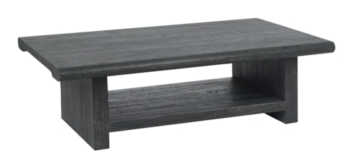Contemporary Coffee Table with Lower Shelf