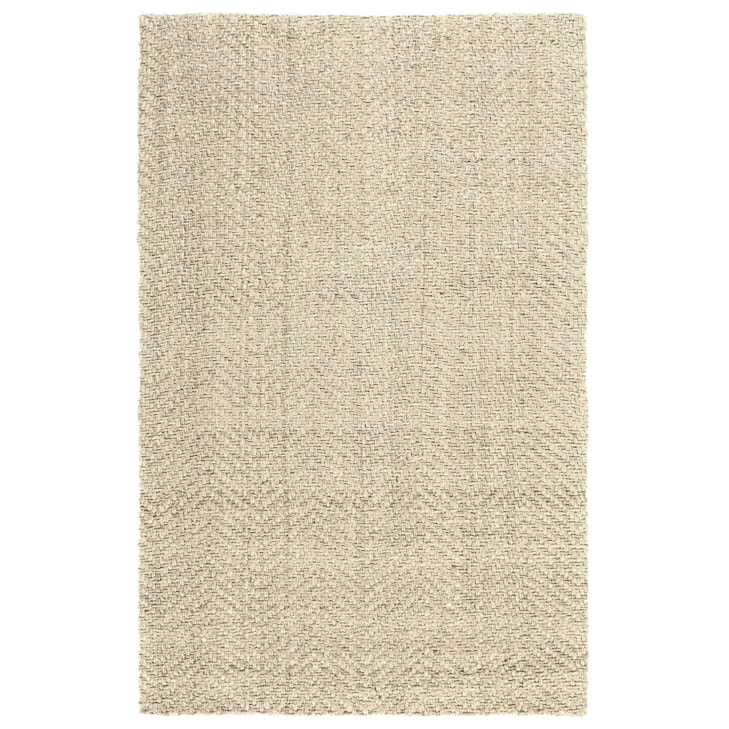 Classic Home Jute Favorites Herringbone Ivory 8x10