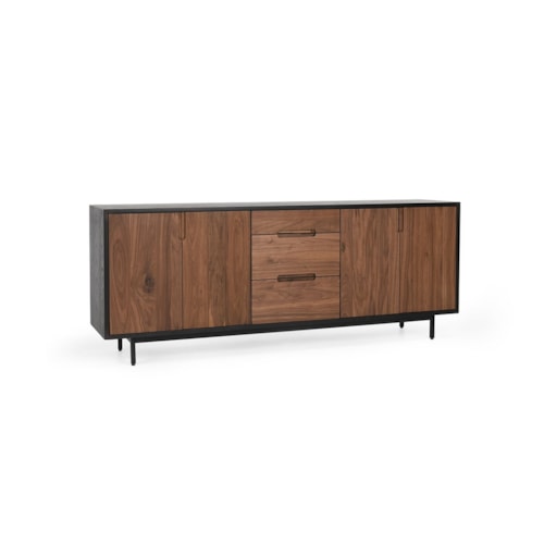 Contemporary 4-Door Sideboard with Drawers