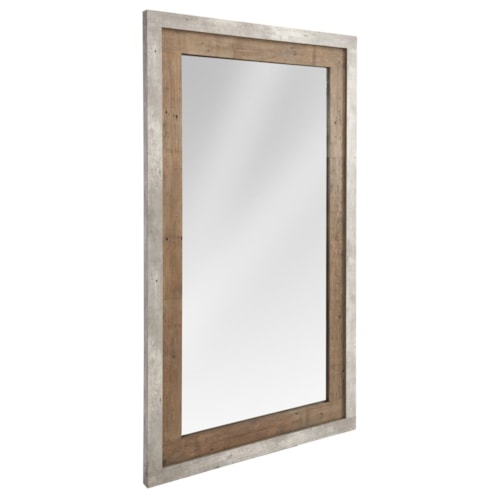 Rustic Vertical Floor Mirror with Reclaimed Wood