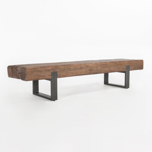 Rustic Bench with Reclaimed Wood