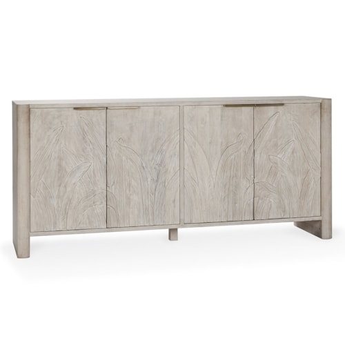 Contemporary 4-Door Accent Cabinet