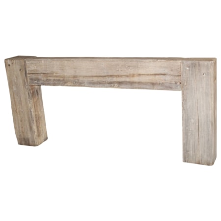 84" Console Table Antique White