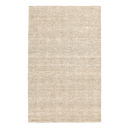 Herringbone Chenille Ivory/Natural 8x10
