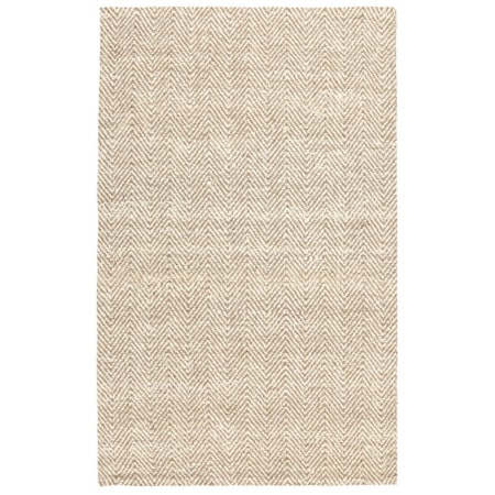 Herringbone Chenille Ivory/Natural 8x10