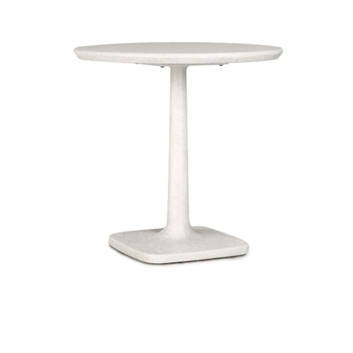 Coastal 31" Outdoor Bistro Table with Single Pedestal Base