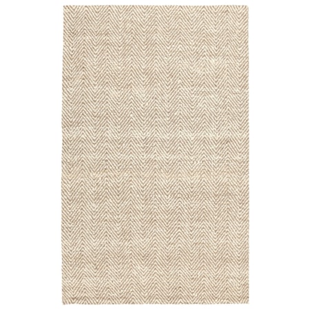 Herringbone Chenille Ivory/Natural 5x8