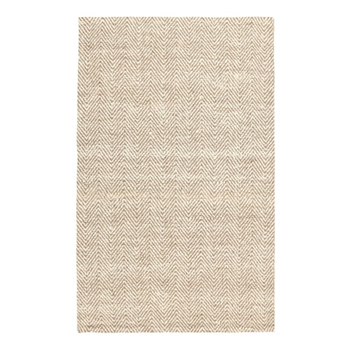 Herringbone Chenille Ivory/Natural 5X8