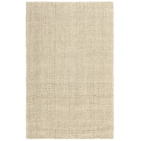 Herringbone Ivory 5X8