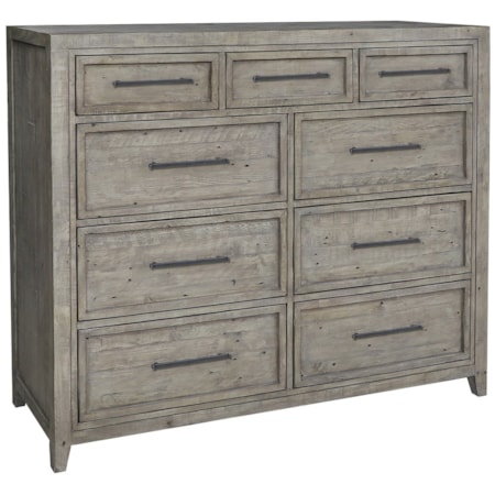 Ridge 9Dwr Dresser Distressed Gray