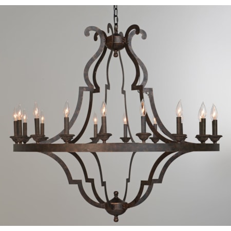 Gatsby Chandelier Large Antique Bronze