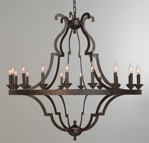 Gatsby Chandelier Large Antique Bronze