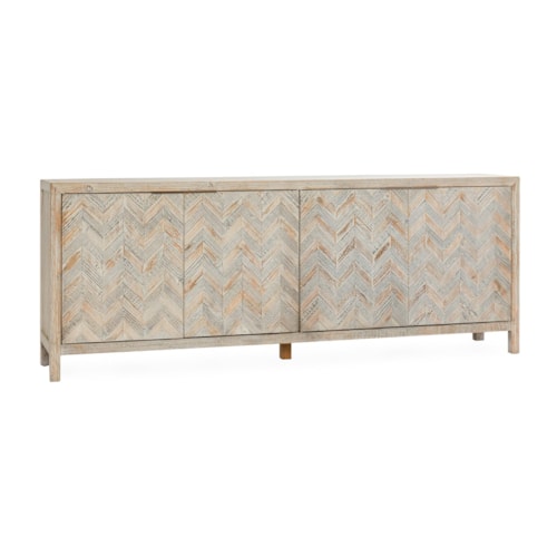 Global 4-Door Cabinet with Adjustable Shelves