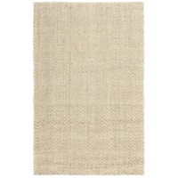 Herringbone Ivory 9X12