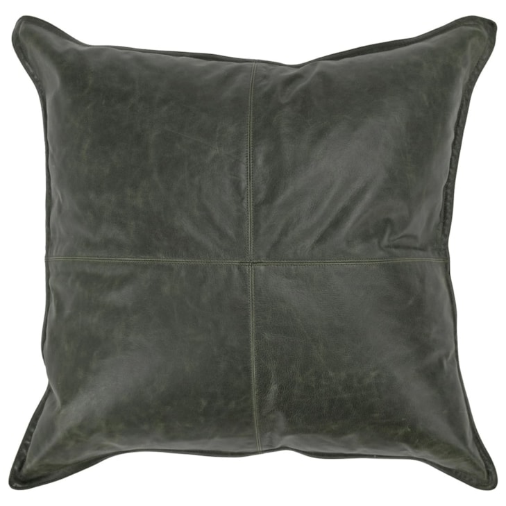 Classic Home Soco Leather 22x22 Throw Pillow