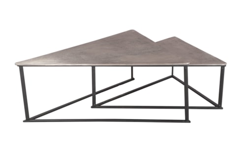 Contemporary 2-Piece Coffee Table Set