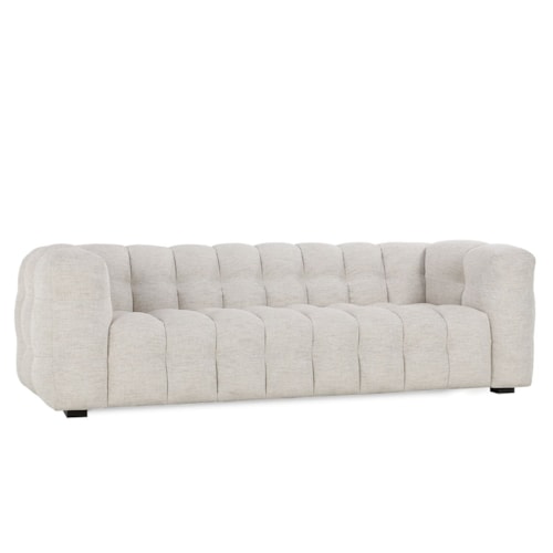 Casual Sofa with Tufted Back