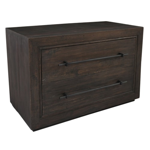 Contemporary 2-Drawer Nightstand