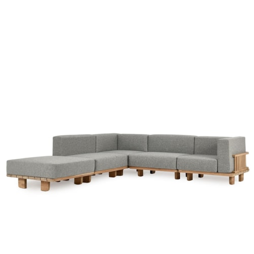 Mission 5-Piece Outdoor Sectional