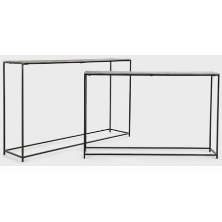 Rectangular Console Table Set