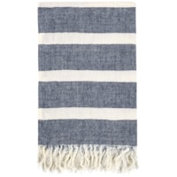 Tc Sherry Navy/ Sagebrush Throw 50X70