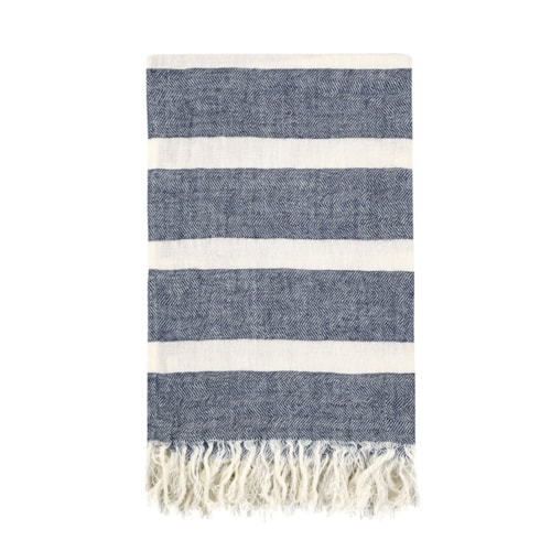 Tc Sherry Navy/ Sagebrush Throw 50X70