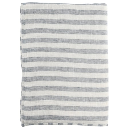 Tc Cyprus Ivory/Blue Throw 50X70