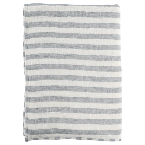 Tc Cyprus Ivory/Blue Throw 50X70