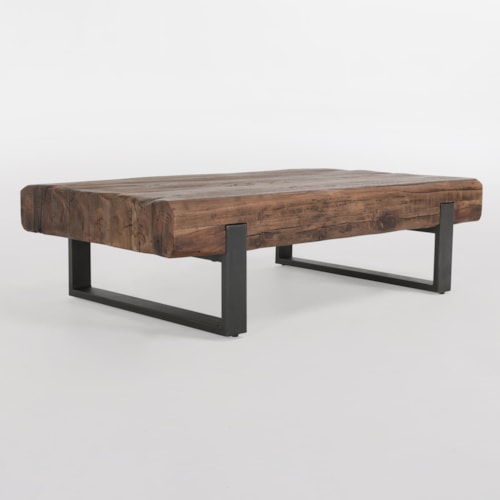 Rustic Coffee Table with Reclaimed Wood