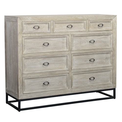 Transitional 9-Drawer Dresser