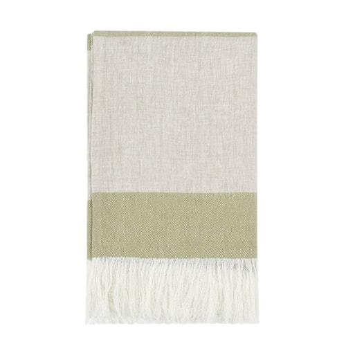 Tc Talara Wheat Green/Natural Throw 50X70