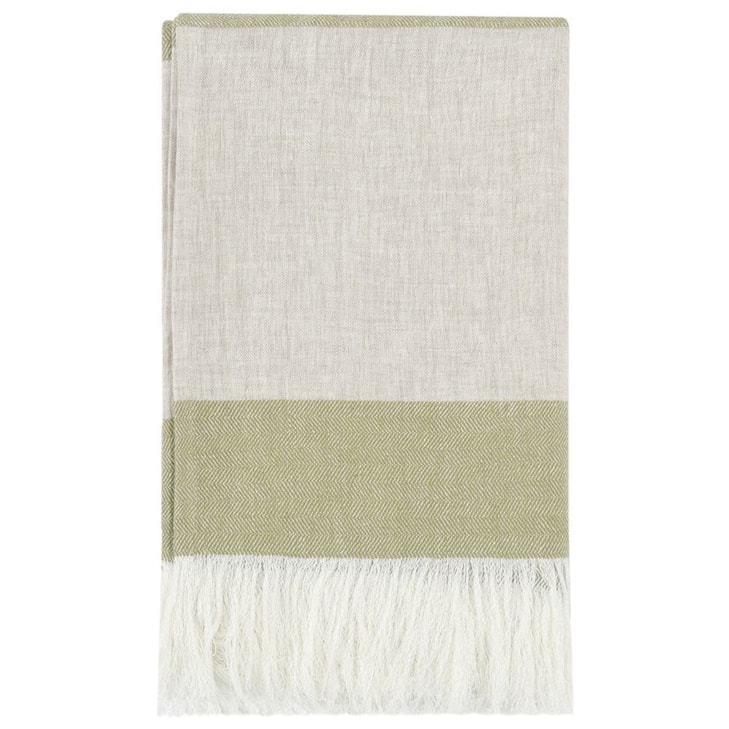 Classic Home THROWS Tc Talara Wheat Green/Natural Throw 50X70