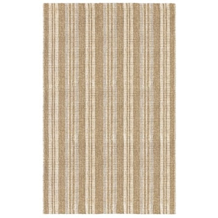 Seagrass Cabana Stripe Ivory 8x10