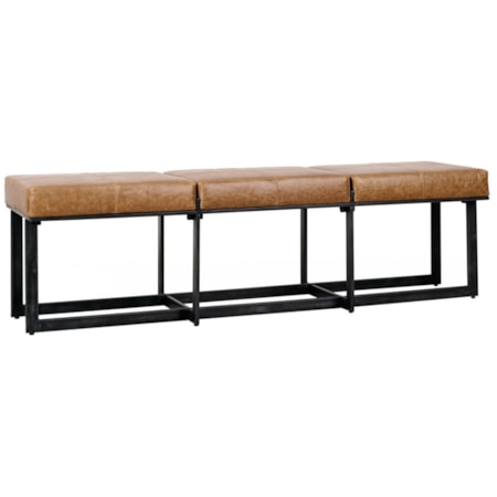 Narrow Bench Chestnut Brown