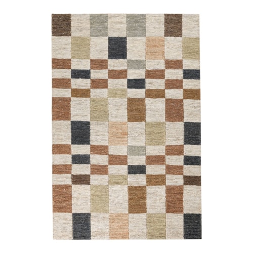 Soumak Jute Check Natural Multi 8X10