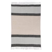 Tc Talara Nat/Charcoal Throw 50X70