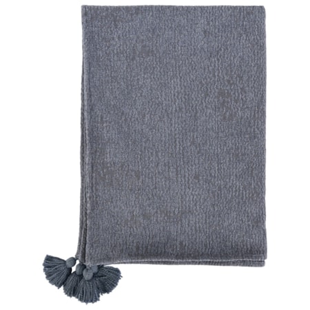 Tc Carmela Saltwater Blue Throw 50X70