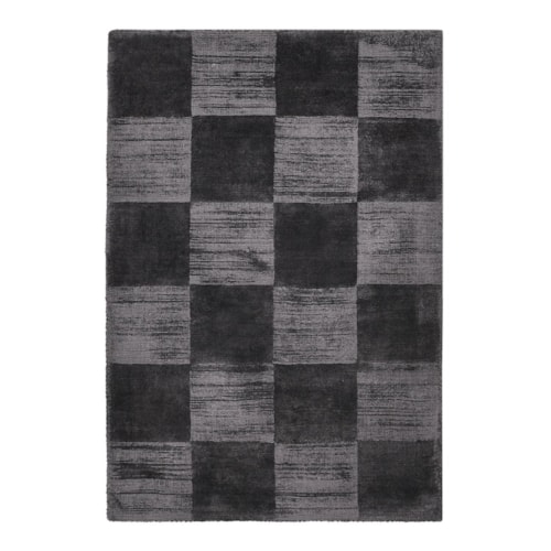 Indoor 5x8 Check Ink Blue Rug