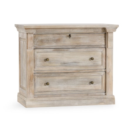 Wood 3Dwr Nightstand Natural White Wash