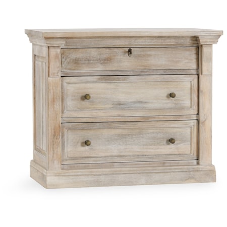 Wood 3Dwr Nightstand Natural White Wash