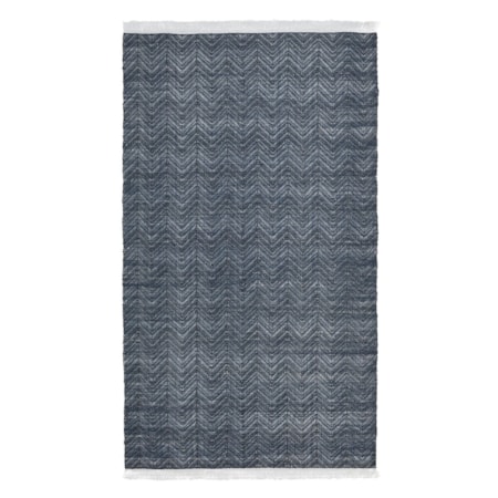 Indoor/Outdoor Navy 8x10 Rug