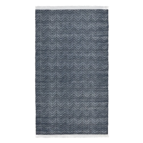 Indoor/Outdoor Navy 8x10 Rug