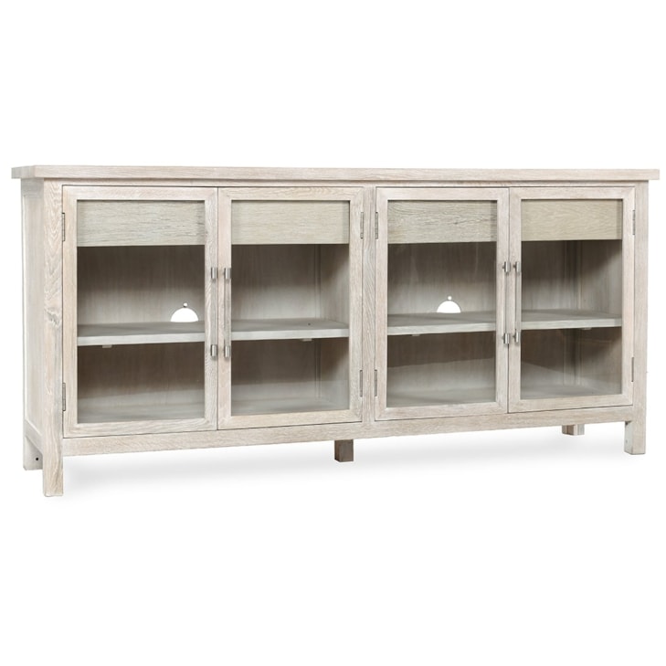 Classic Home Sabbia Sabbia Oak Wood 4Dr/4Dwr Cabinet White Wash