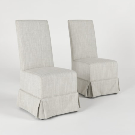 Upholstered Dining Chair Natural Set Of 2