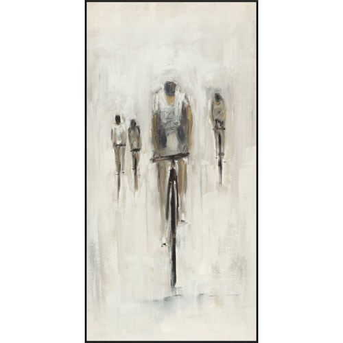 Cyclist Painting 30X40 By Buddy Whitlock
