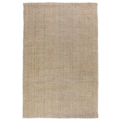 Herringbone Nat/Ivory 2X3